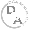 logo dga tonalità del grigio footer